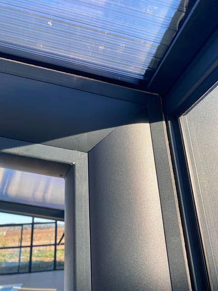 Premium Abri haut avec double vitrage, qualité des profilés, ... haut de gamme