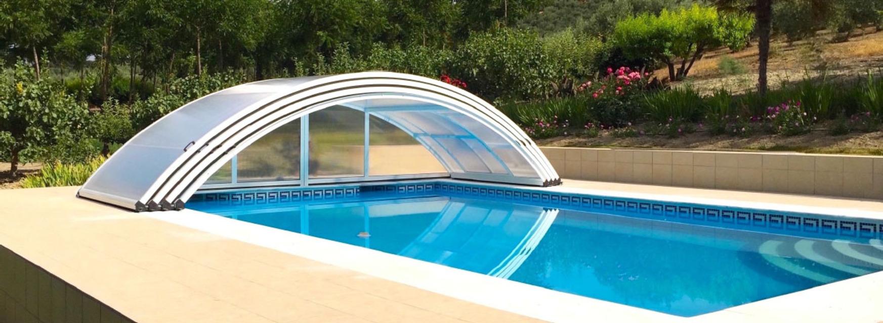 Abri piscine bas de qualité au meilleur prix - modèle ROMA
