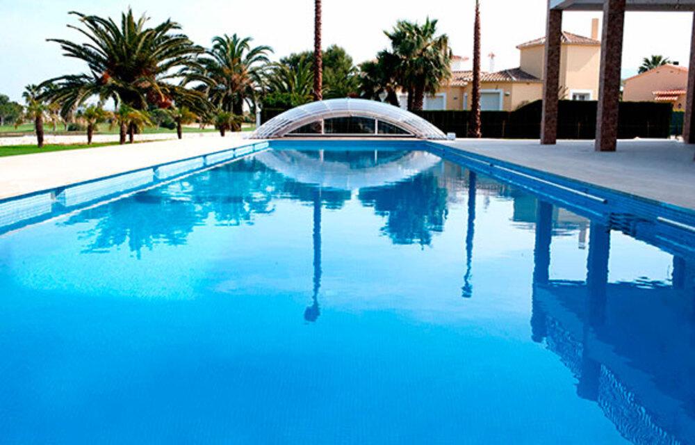 Scorpius Abri bas au meilleur rapport qualité-prix, utilisation confortable de la piscine
