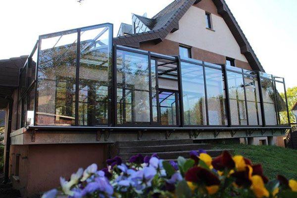 Aluwall II Terrasse Un abri de terrasse au design moderne