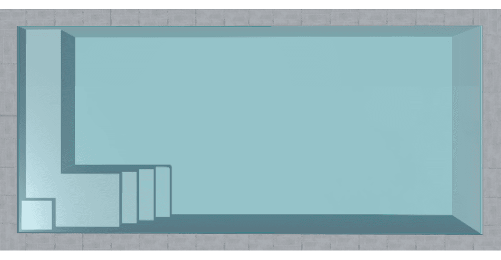 Avila Piscine à fond plat de 9 m x 4,20 m x 1,50 m