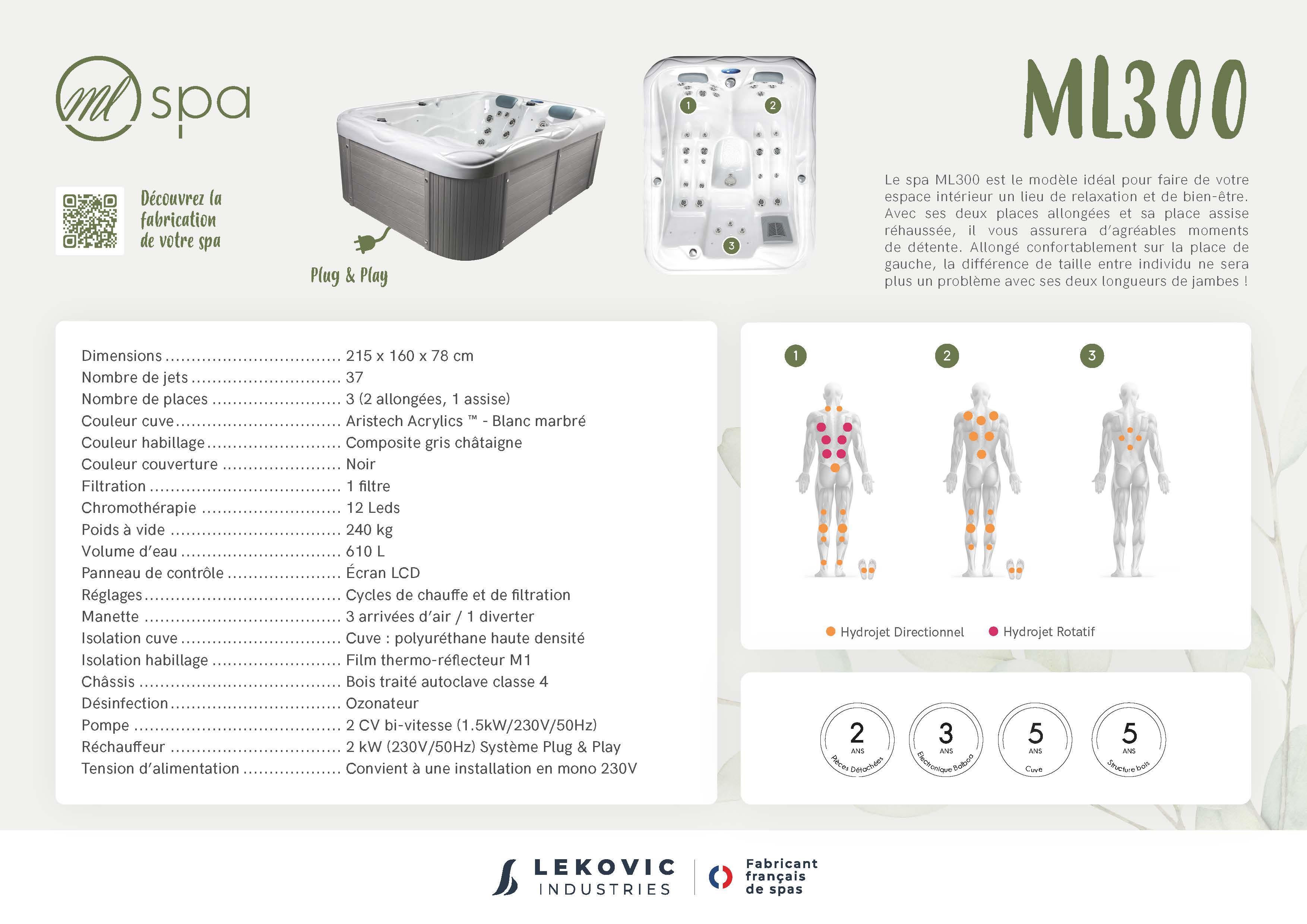 SPA ML 300 SPA 3 Places