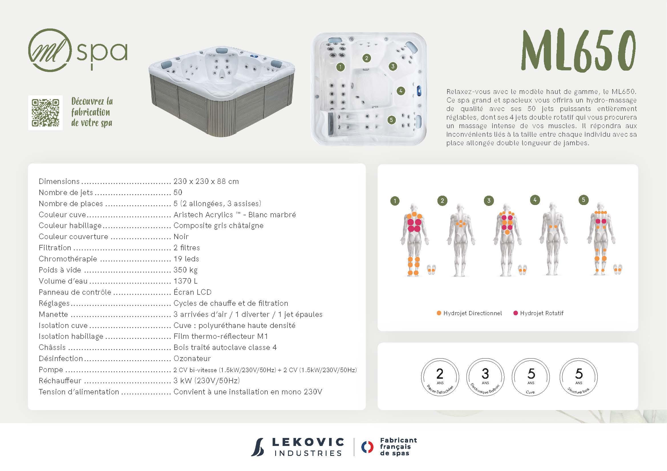 SPA ML 650 SPA 5 Places