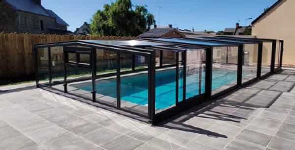 Premium 180 Abri mi-haut double vitrage, qualité des profilés, haut de gamme