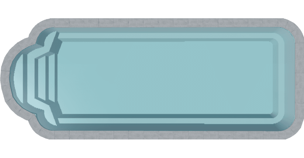 Sainte-Croix Piscine à fond plat de 10,50 m x 4 m x 1,60 m