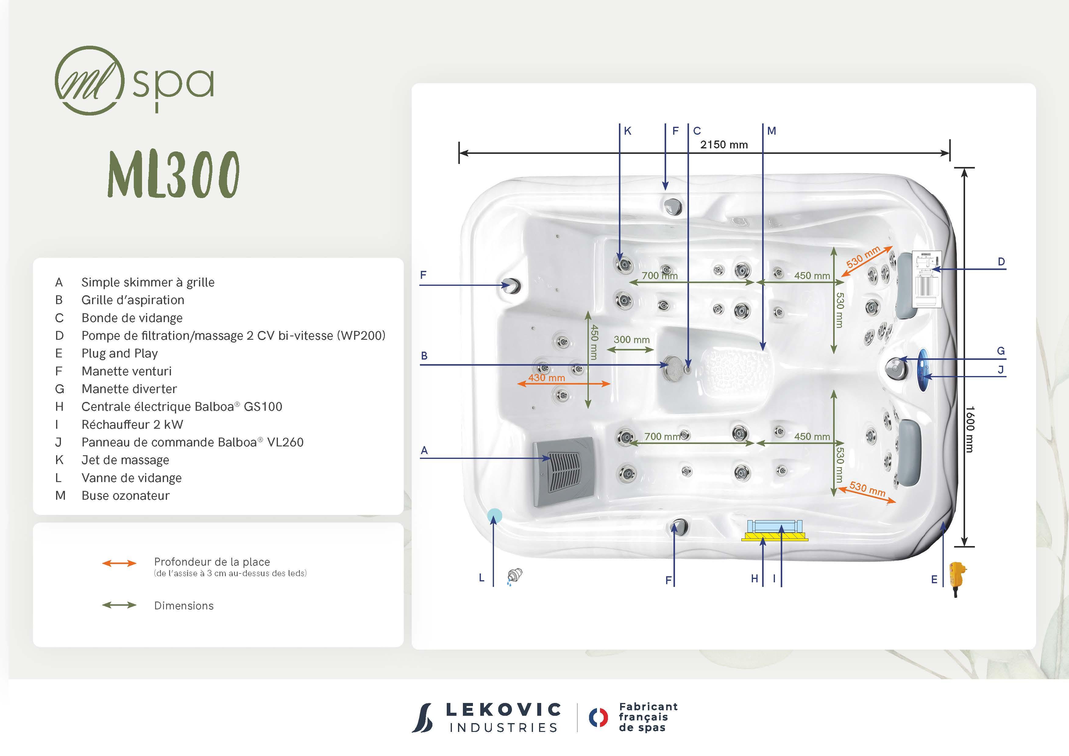 SPA ML 300 SPA 3 Places