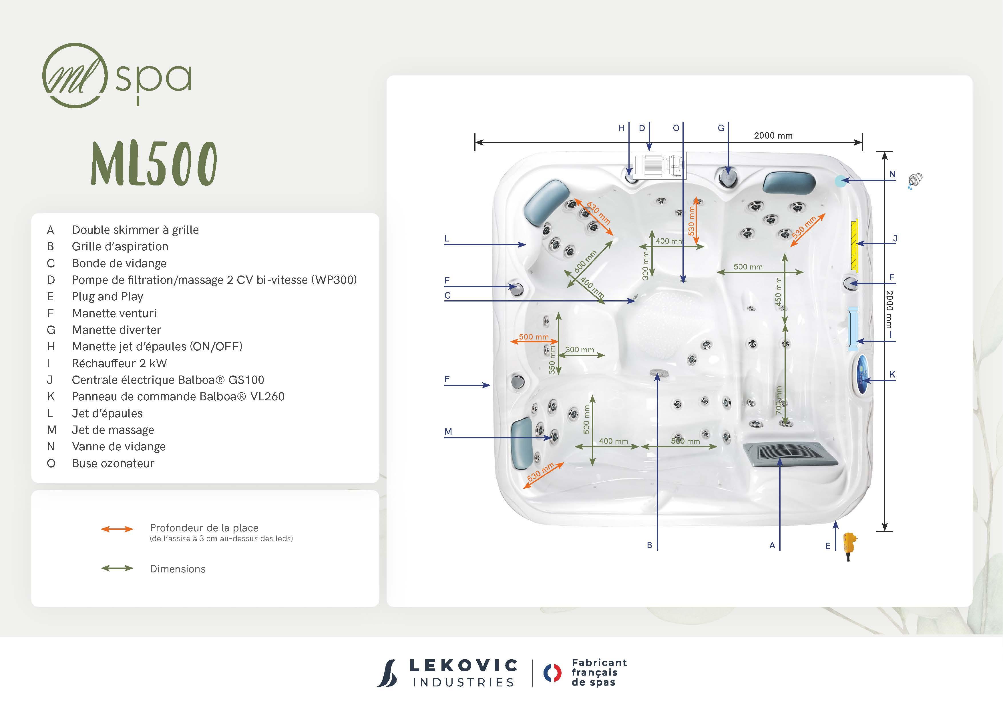 SPA ML 500 SPA 5 Places